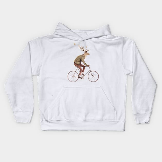 Even a Gentleman rides Kids Hoodie by mikekoubou